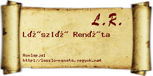 László Renáta névjegykártya