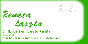 renata laszlo business card