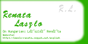 renata laszlo business card